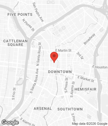 Map of Leo's Hideout - 143 Soledad St, San Antonio, TX, 78205, US
